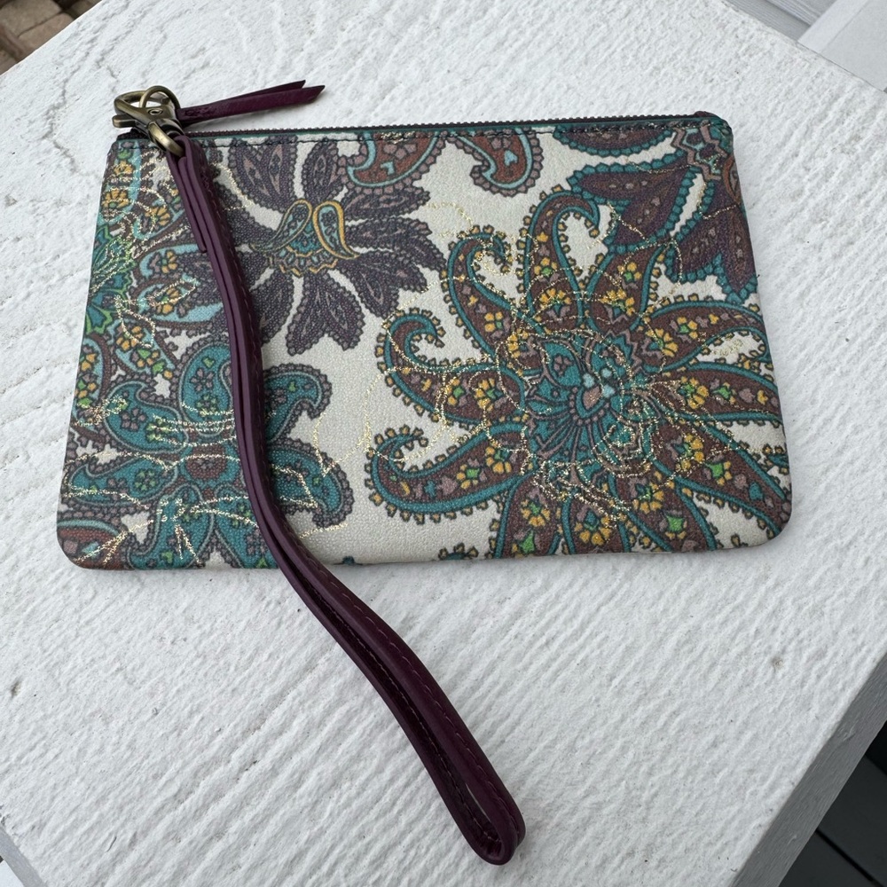 NWOT HOBO Paisley Patterned Coin/Card Wallet